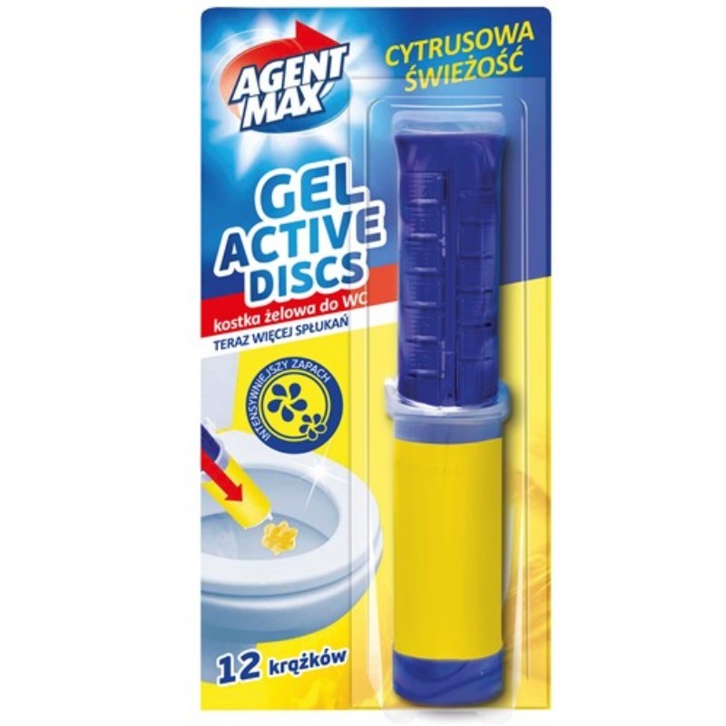 Agent Max Active gel do WC toalety CITRUS 12 hvěz