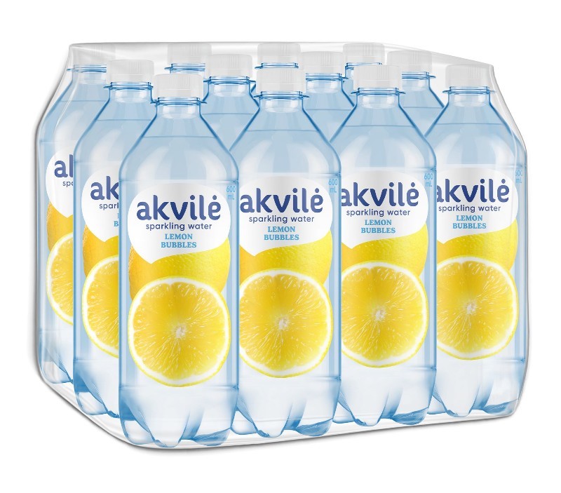 AKVILE natural water s CITRÓNEM 1,5 l PET
