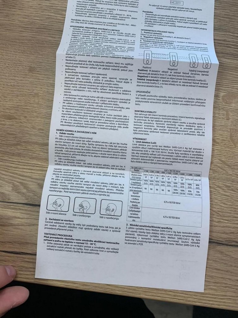 Antigenní test VivaDiag 25 ks
