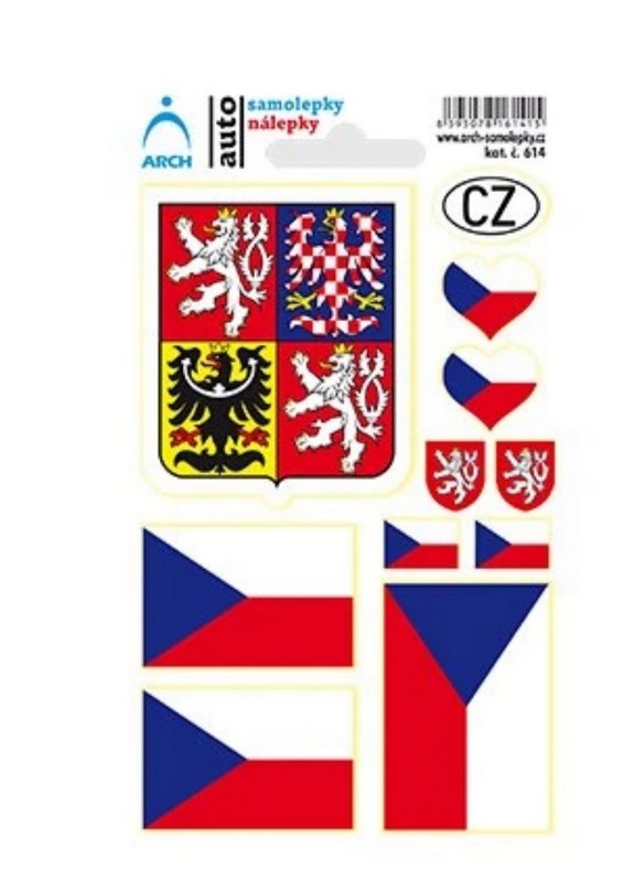 Autosamolepky Česká republika 614 