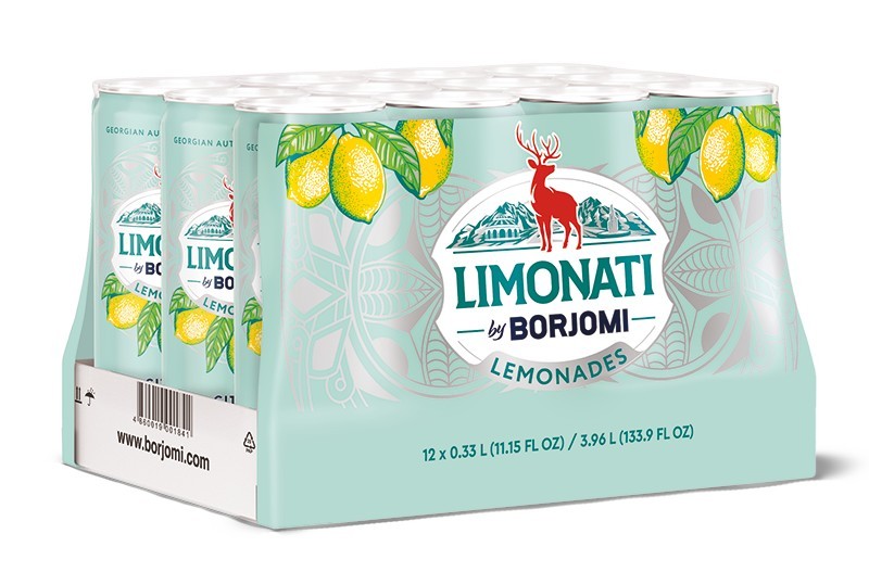 BORJOMI limonáda minerální 0,33 l., plech CITRUS 1ks.