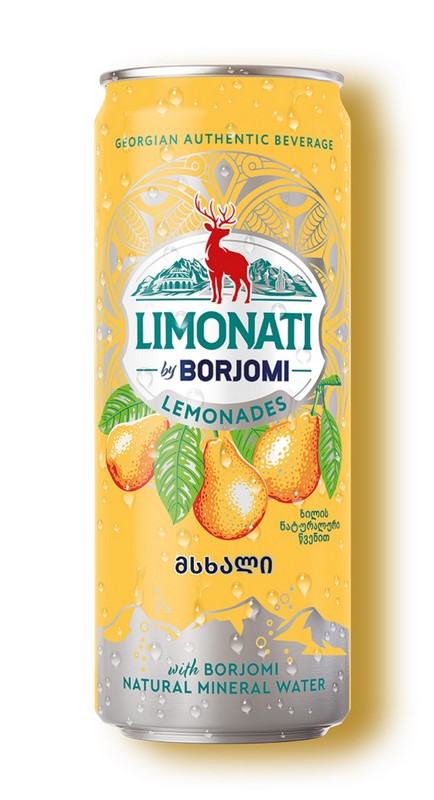 BORJOMI NATURAL limonáda HRUŠKA 0,33 l