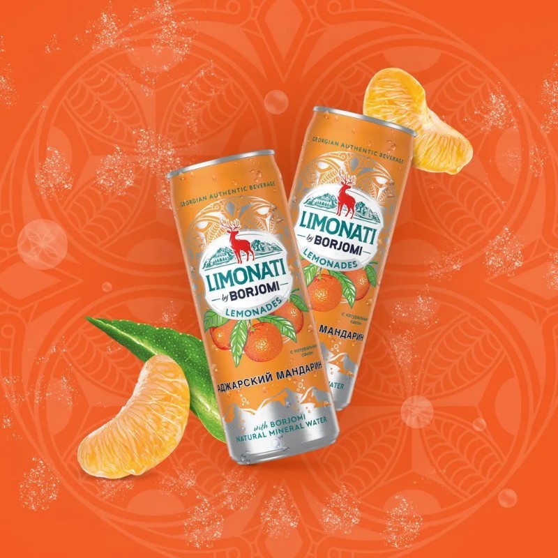 BORJOMI NATURAL limonáda MANDARINKA 0,33 l.