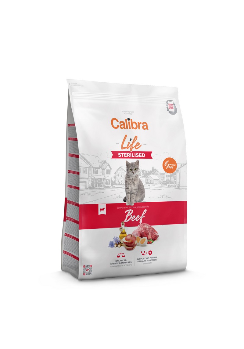 Calibra Cat Life Sterilizované hovězí maso 6kg