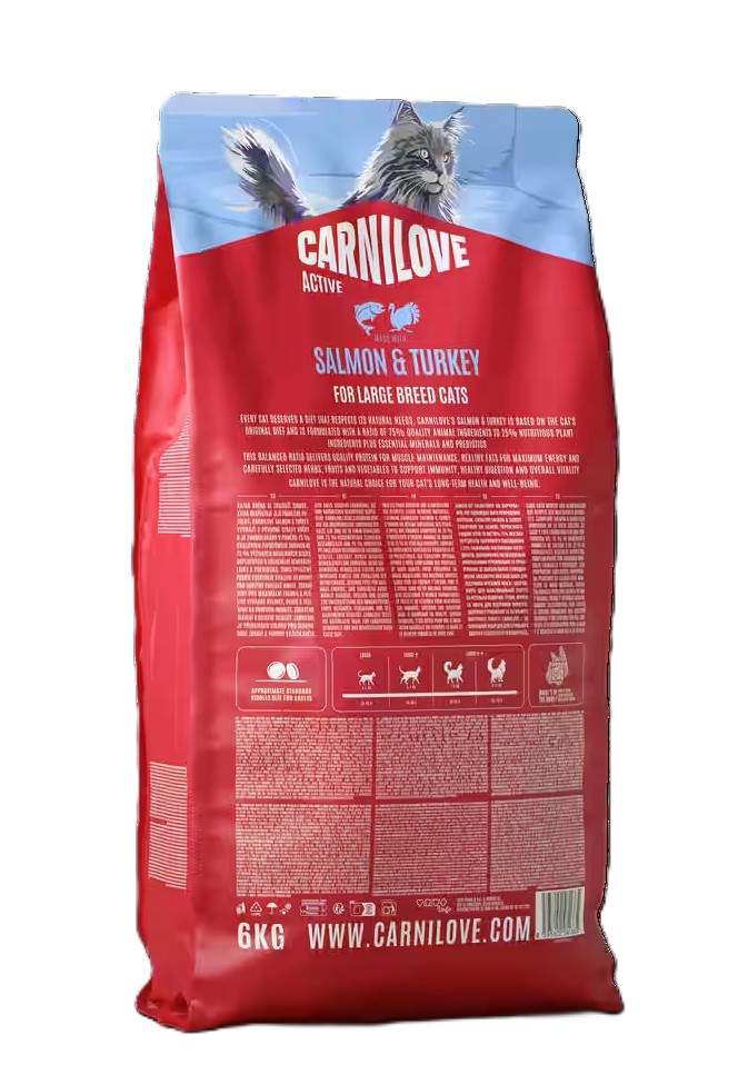 CARNILOVE CAT pro dospělé kočky - LOSOS & KRŮTA 2kg