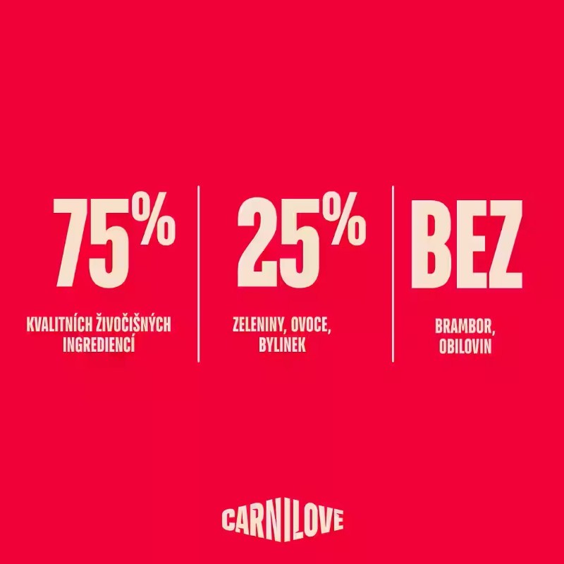 CARNILOVE CAT pro kastrované kočky -- HOVĚZÍ a ZVĚŘINA 2kg