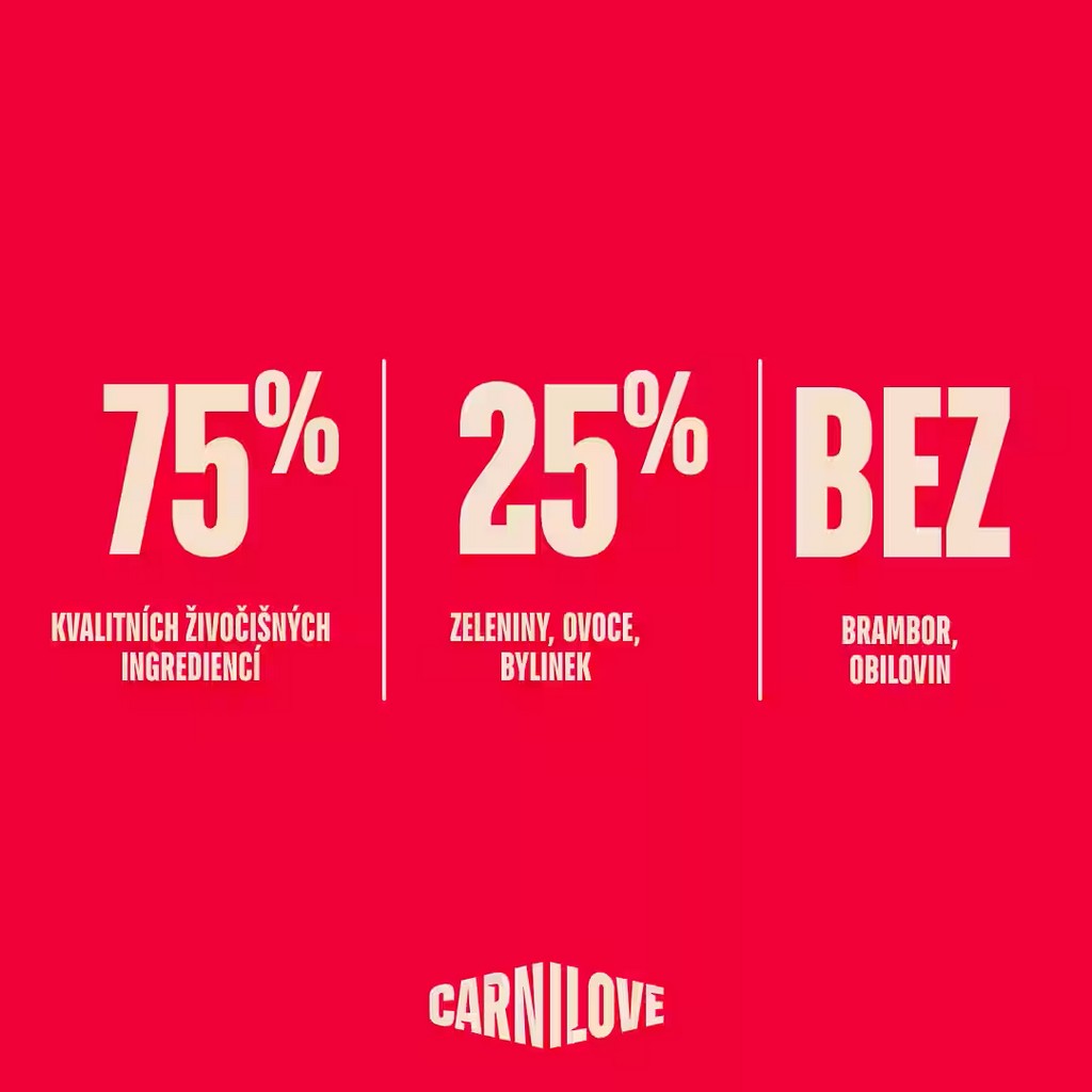 CARNILOVE CAT pro kastrované kočky -- JEHŇEČÍ a DIVOČÁK 2kg
