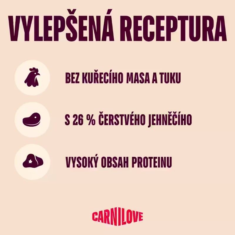 CARNILOVE DOG ACTIVE pro dospělé psy DIVOKÉ PRASE & JEHNĚČÍ 12kg