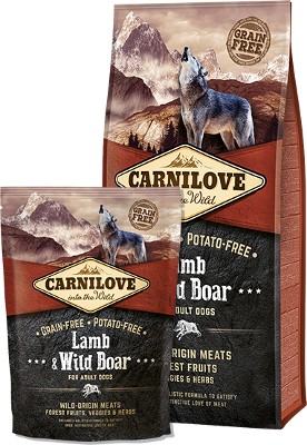 CARNILOVE Dog pro dospělé psy DIVOKÉ PRASE & JEHNĚČÍ 12kg