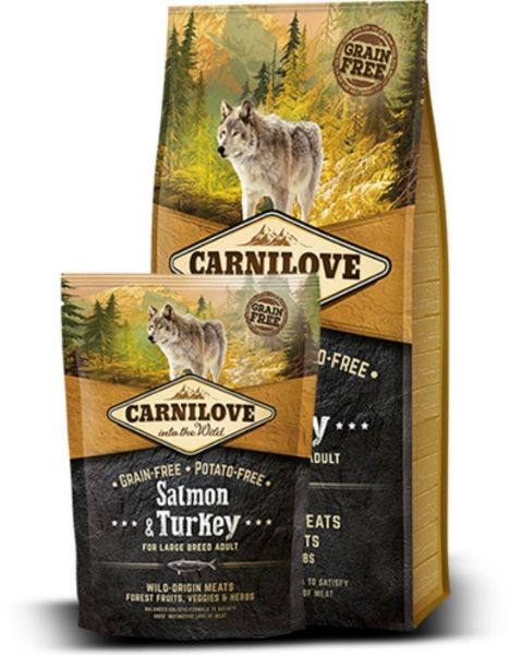 CARNILOVE DOG pro velká plemena nad 25 kg LOSOS & KROCAN 12kg.