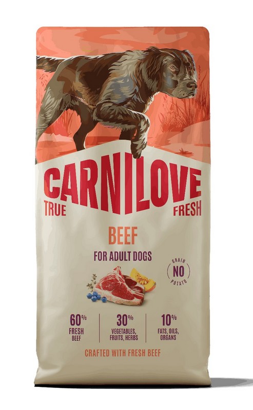 CARNILOVE DOG TRUE pro dospělé psy HOVĚZÍ s hr