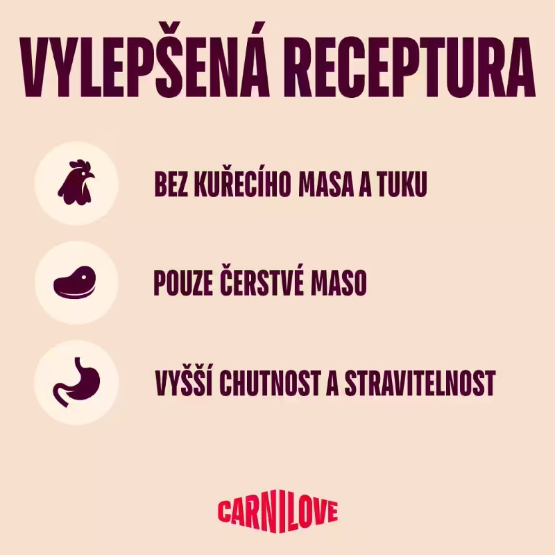 CARNILOVE DOG TRUE pro dospělé psy KACHNA s cizrnou a dýní 12Kg.