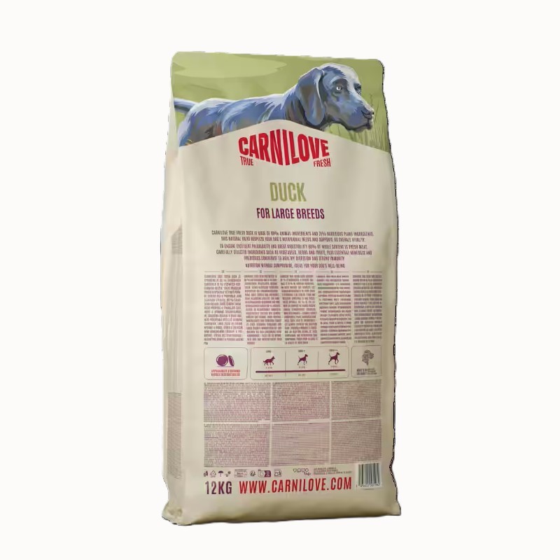 CARNILOVE DOG TRUE pro dospělé psy KACHNA s cizrnou a dýní 12Kg.