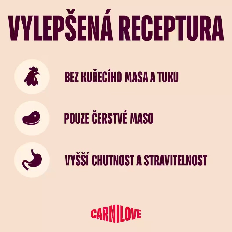 CARNILOVE DOG TRUE pro dospělé psy KRŮTA s okřehkem 12kg.