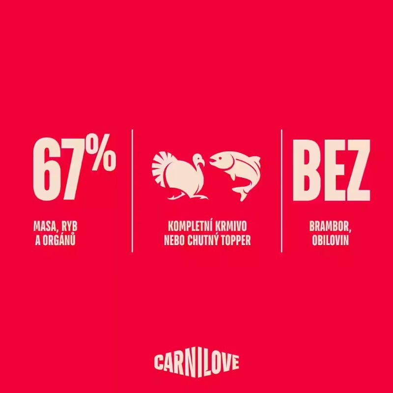 CARNILOVE pro dospělé psy, LOSOS & KRŮTA 400g