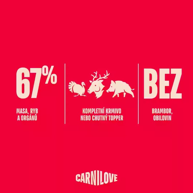 CARNILOVE pro dospělé psy SOB & ZVĚŘINA 400g