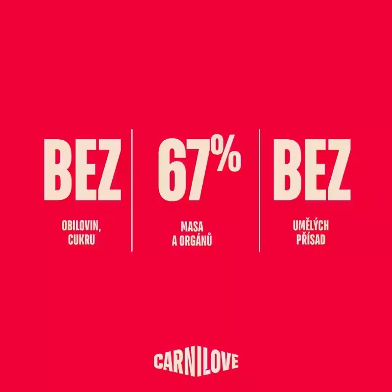CARNILOVE pro dosppělé kočky JEHNˇ2ČÍ a KUŘECÍ 100g