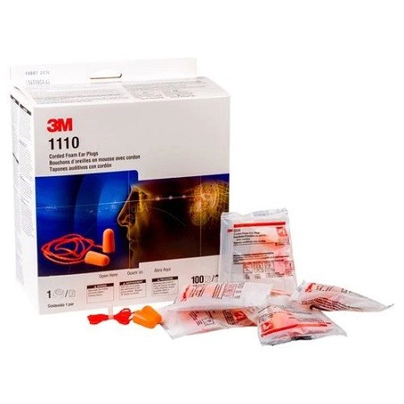 Chrániče sluchu zátkové 3M - 1110 Cord - 100 p