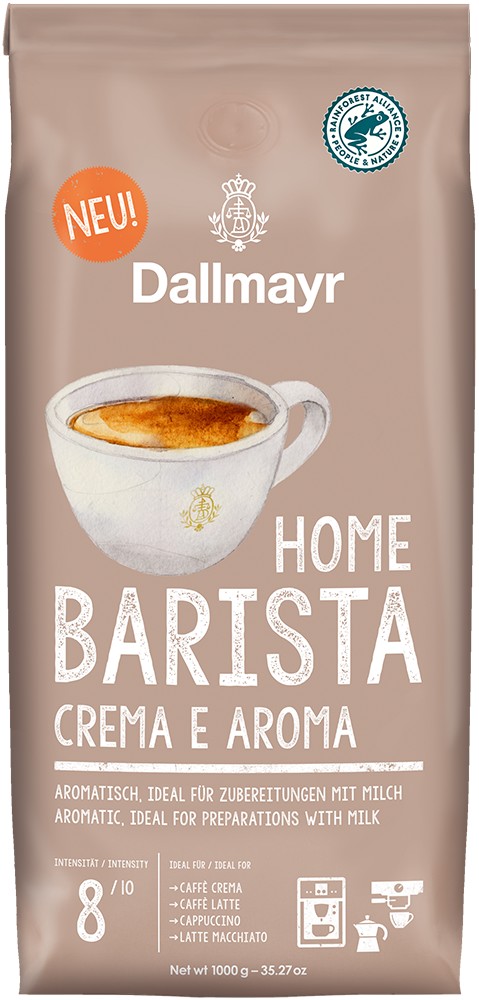 Dallmayr Caffé Barista Crema e Aroma - jemná ká