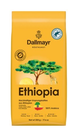 DALLMAYR ETHIOPIA ZRNKOVÁ KÁVA 500G