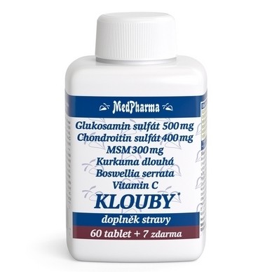 Glukosamin sulfát (chondroitin, MSM, kurkuma) KLO