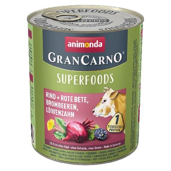 GRANCARNO Superfoods hovězí,čv.řepa,ostružiny