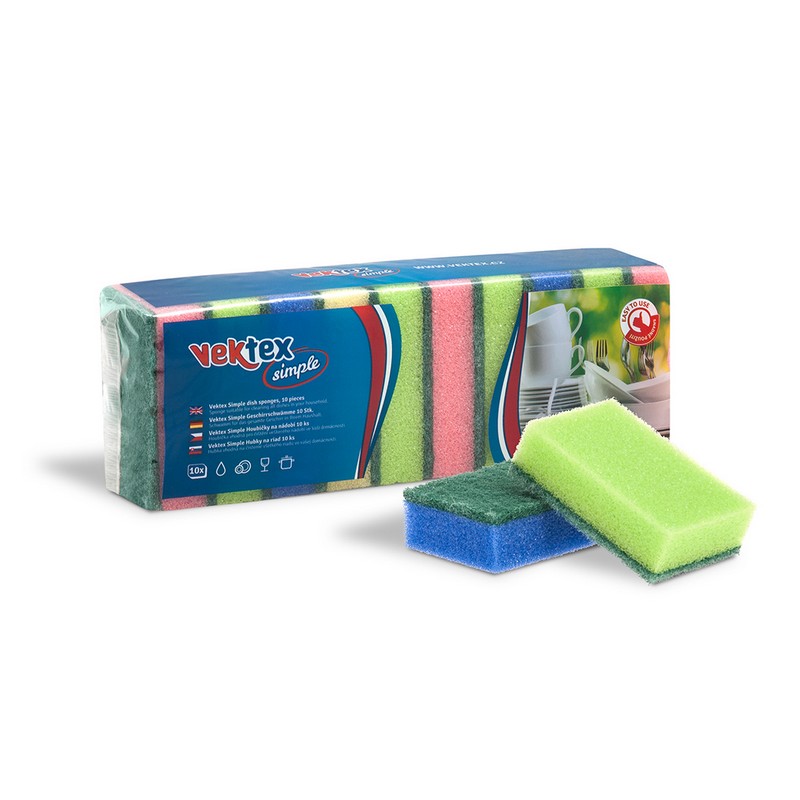 Houbička SIMPLE na nádobí 10 ks.