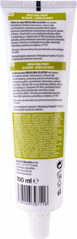 INDULONA Olivový krem na ruce 100g.
