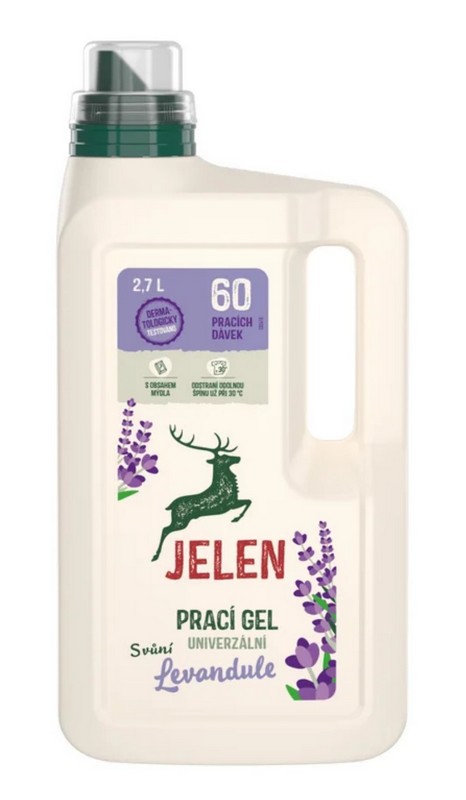 Jelen prací gel s vůní LEVANDULE 2,7L
