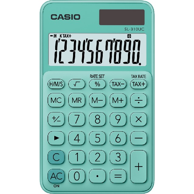 Kalkulačka kapesní CASIO SL 310 UC - Tyrkysová