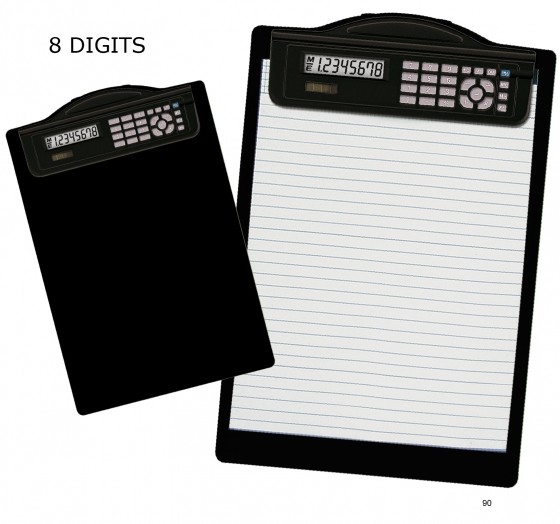 Kalkulačka s duálním napájením a klipem