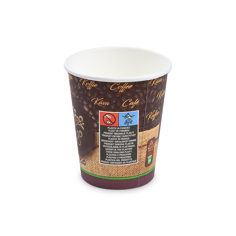 Kelímek papírový 0,2l. Coffee To Go na teplé nápoje, 50 ks.