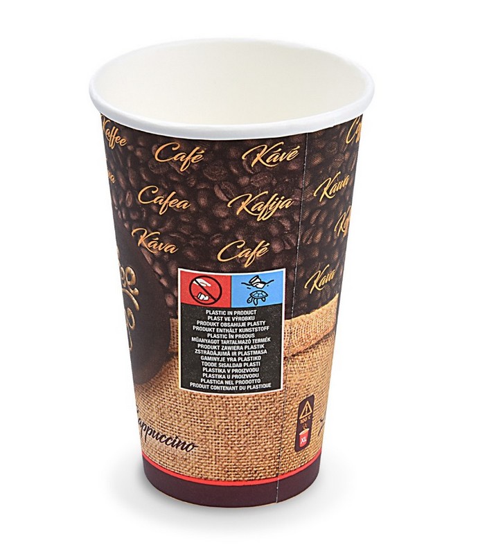 Kelímek papírový 0,4l. Coffee To Go na teplé nápoje, 50 ks.