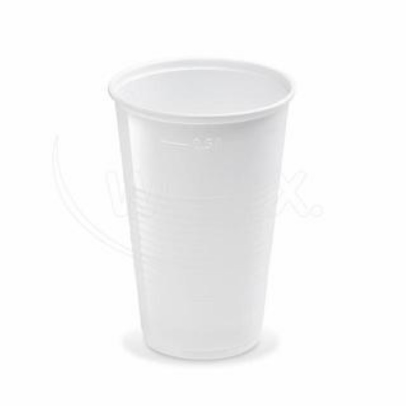 Kelímek PP 0,5l., bílý, 50 ks.