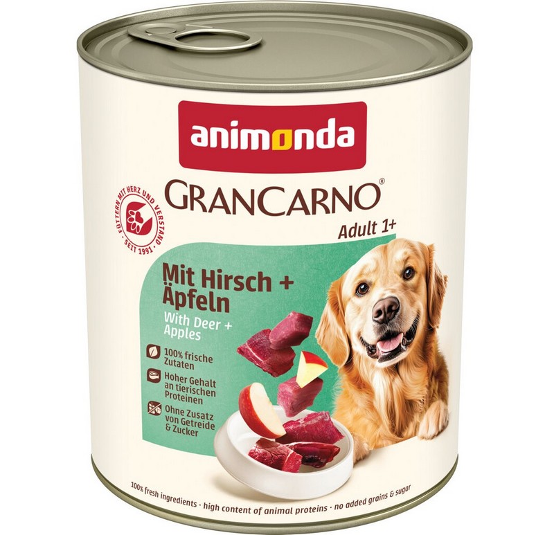 Konzerva pro psy GRANCARNO Adult - s jelením mase
