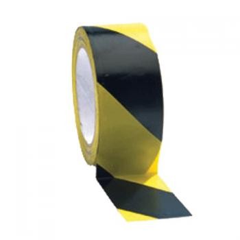 Lepící páska VÝSTRAŽNÁ 50mm x 200m žluto-černé pruhy