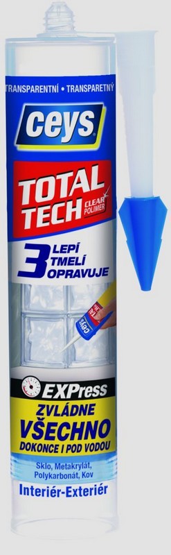 Lepidlo tmel CEYS TOTAL TECH express transparent 290 ml