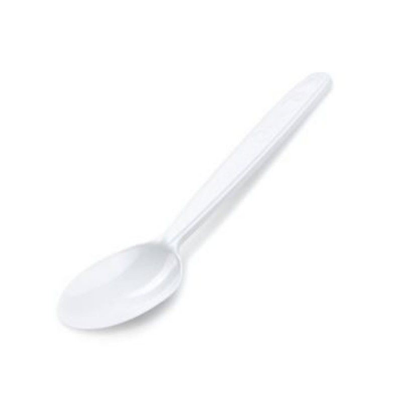 Lžice polévková, 17cm. bílá, 100 ks.