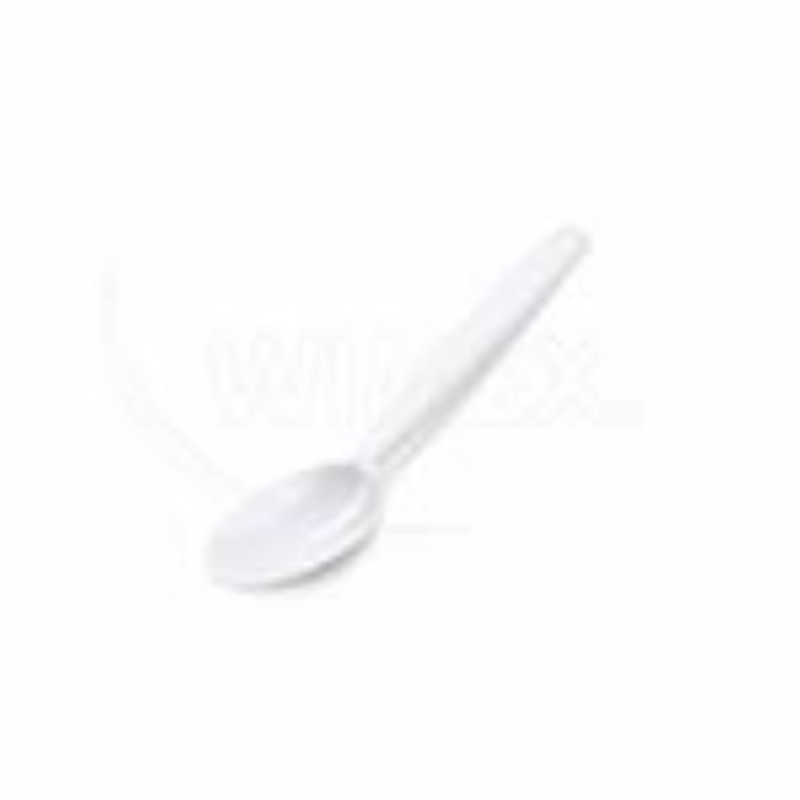 Lžička kávová, PP 13 cm.,  bílá, 50 ks.