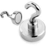 Magnetický hák neodymový magnet, stříbrný 25x25x44 mm - 1ks