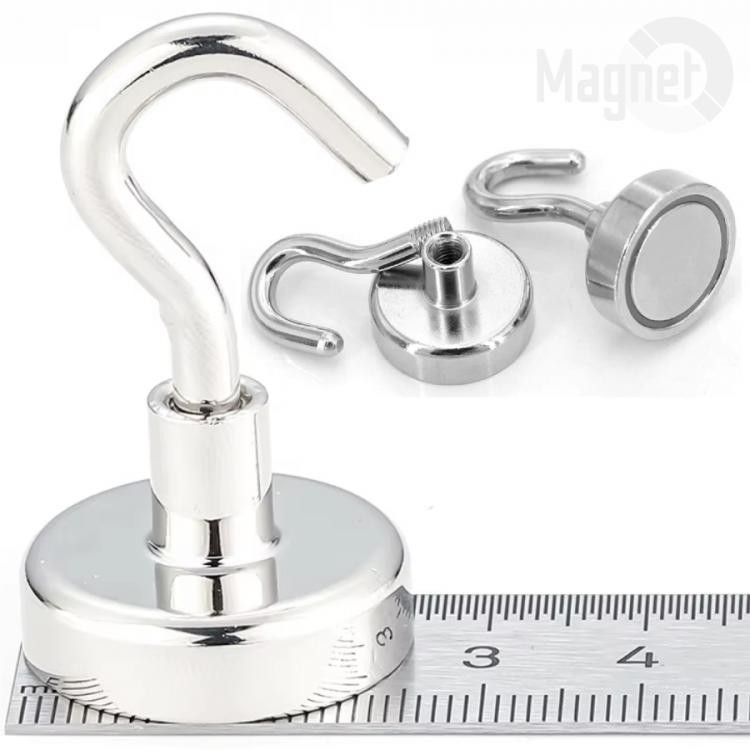 Magnetický hák neodymový magnet, stříbrný 25