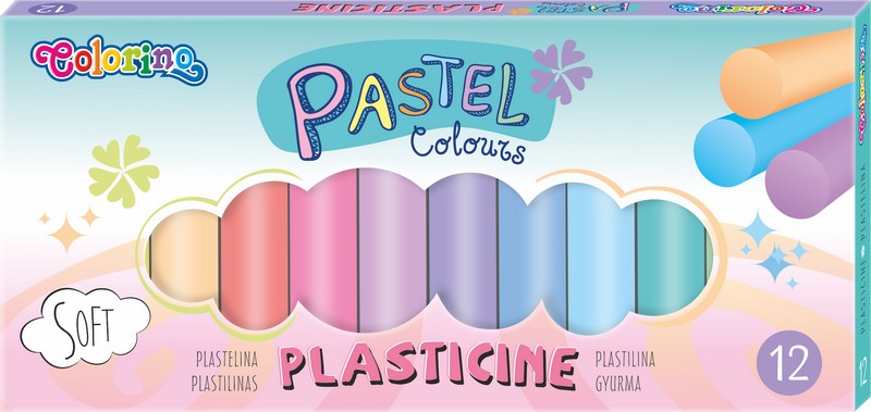 Modelovací hmota Pastelové barvy 12 barev Modelovací hmota Pastelové barvy 12 barev