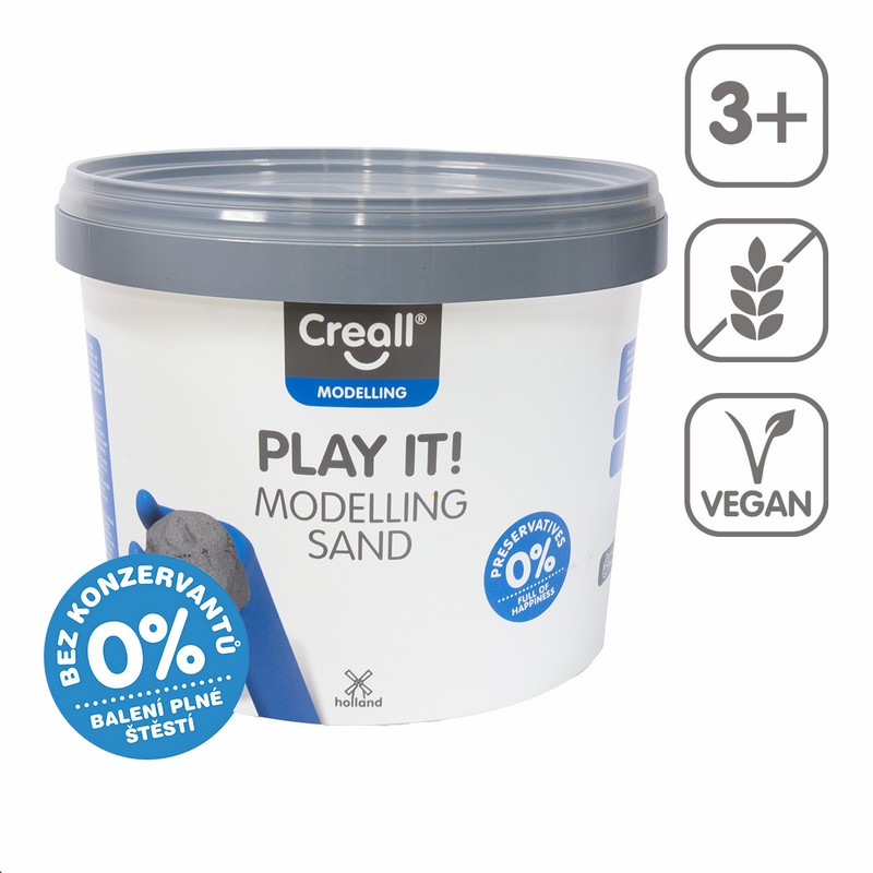 Modelovací písek CREALL - Play IT. 5000 g. přírodní Modelovací písek CREALL - Play IT. 5000 g. přírodní