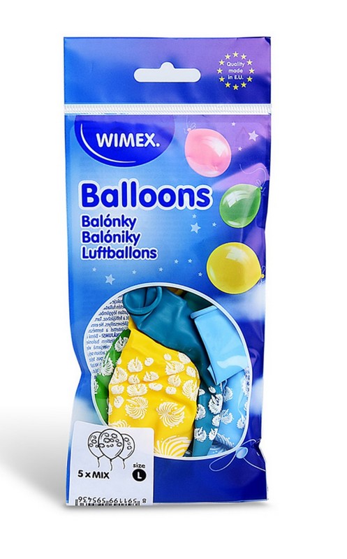 Nafukovací balónek Ohňostroj barevný mix 30cm 5 ks.