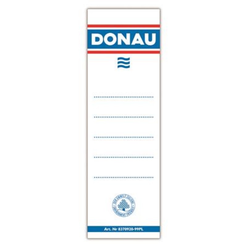 Náhradní štítek, pro pořadač, oboustranný, 