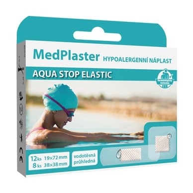 Náplast AQUA STOP ELASTIC, vodotěsná, průhledná