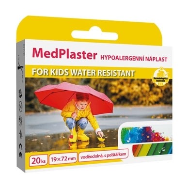 Náplast FOR KIDS WATER RESISTANT, voděodolná s polštářkem