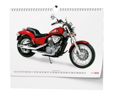 Nástěnný  kalendář A3 měsíční - Motobike