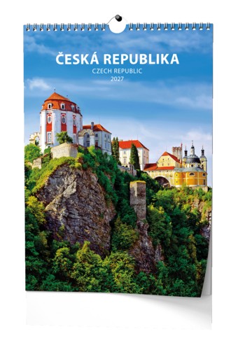 Nástěnný kalendář A3 měsíční - Česká re