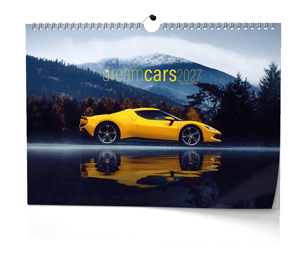 Nástěnný kalendář A3 měsíční - Dream Cars
